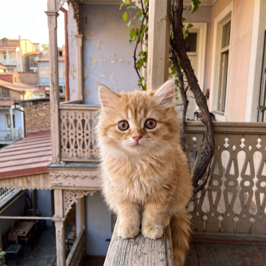 A small cat asking very nicely